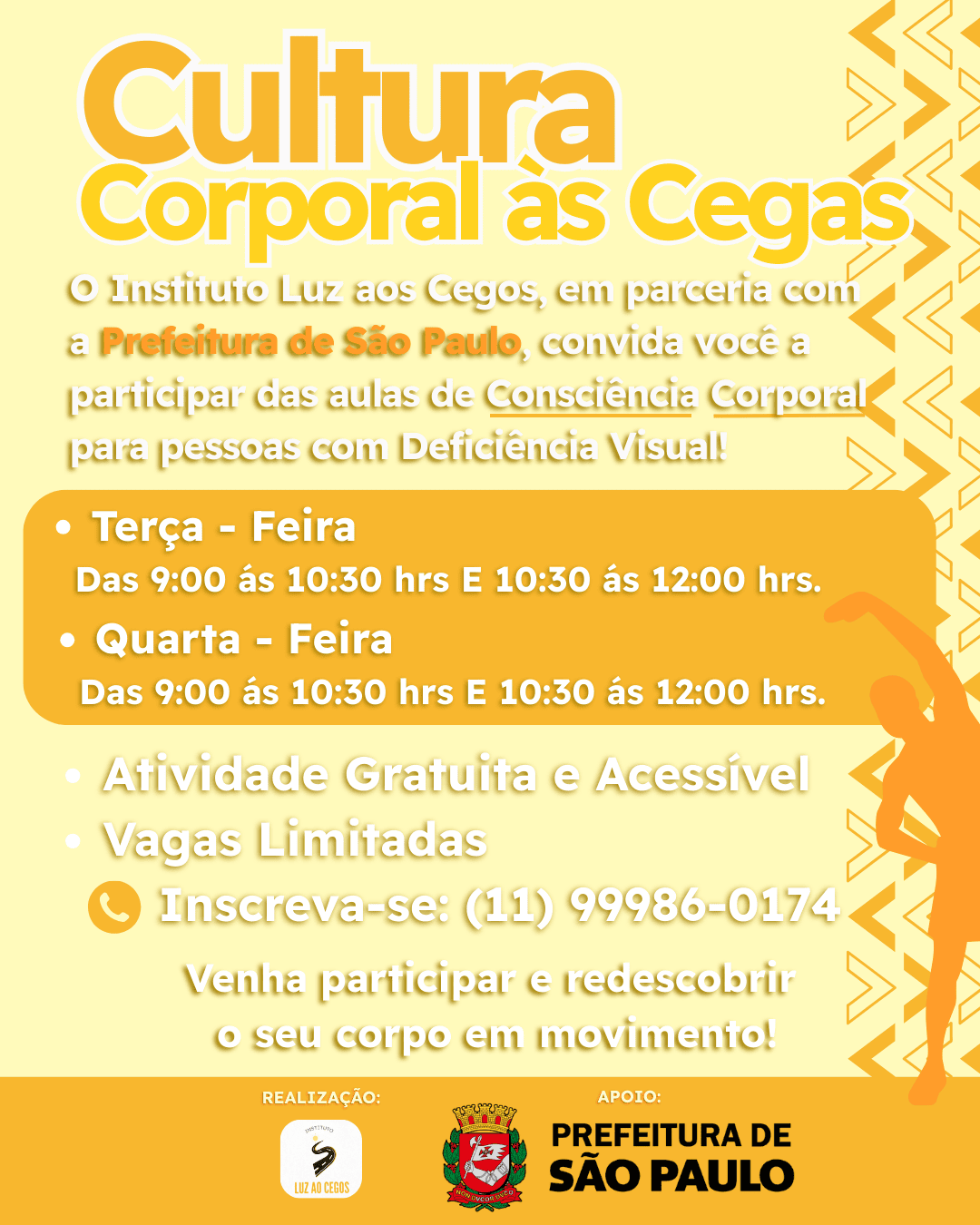Cultura Corporal às Cegas - Aulas de Consciência Corporal para Pessoas com Deficiência Visual!