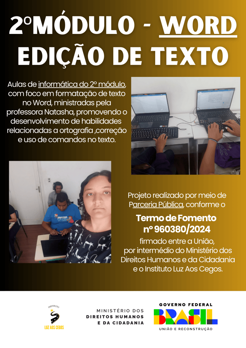 MAIS UM DIA DE INCLUSÃO - TERMO DE FOMENTO Nº 960380/2024