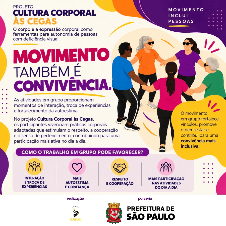 Movimento também é convivência.