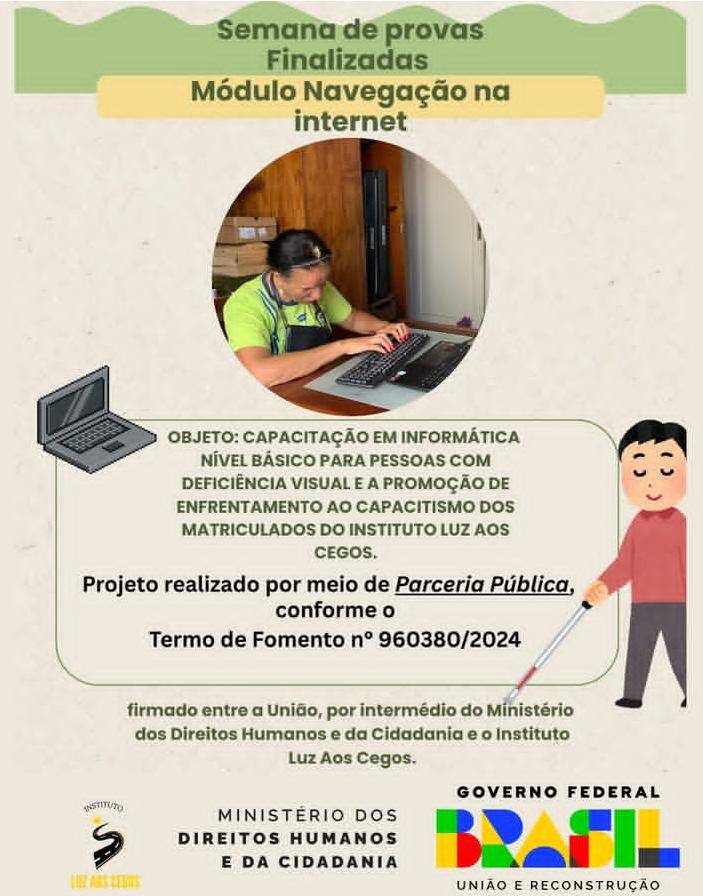 Provas aplicadas e finalizadas com sucesso - TERMO DE FOMENTO: N°960380/2024