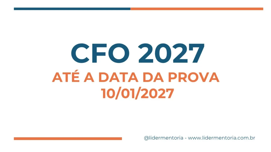 CFO - ATÉ A DATA DA PROVA - Foto 1