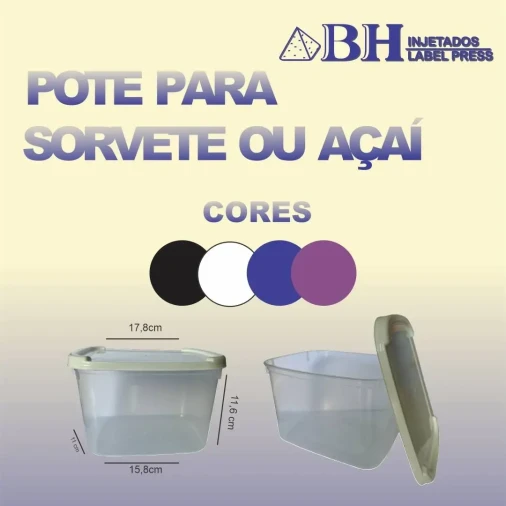 POTE PARA SORVETE OU AÇAÍ - Foto 1