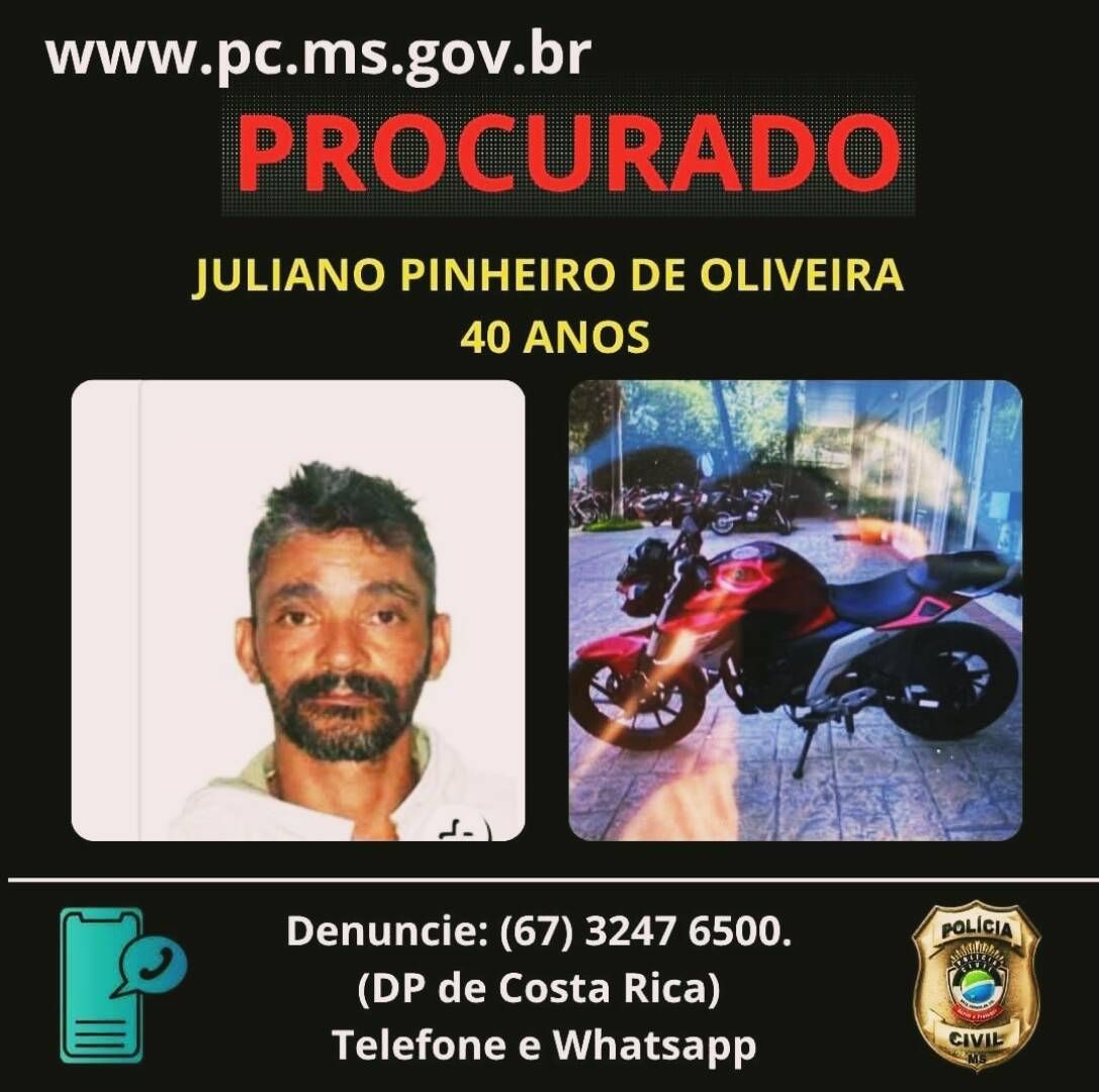 Quem souber de qualquer informação que possa levar ao paradeiro, ligue para a Polícia.