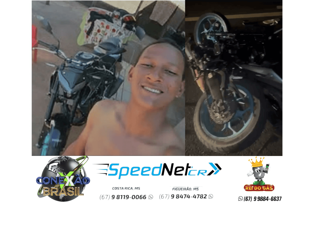 Acidente fatal na MS-223: motociclista morre após bater na traseira de trator em Costa Rica, MS.(VÍDEO)