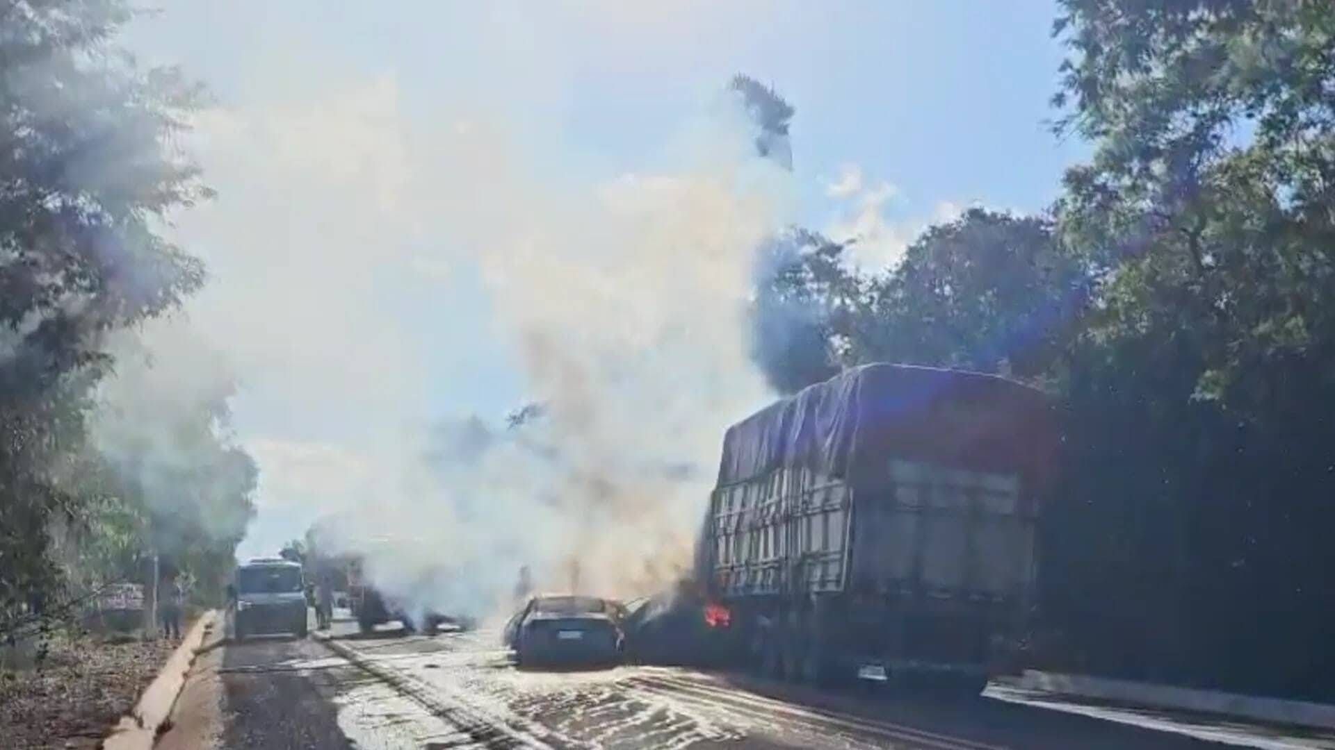 Acidentes na BR-262 e BR-163 lideram registros em rodovias federais de MS em 2025