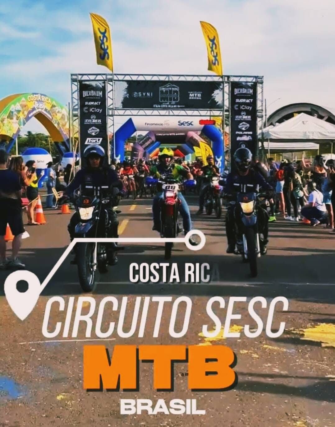 Aconteceu nos dias 26 e 27, em Costa Rica, o circuito SESC TB Brasil de ciclismo.