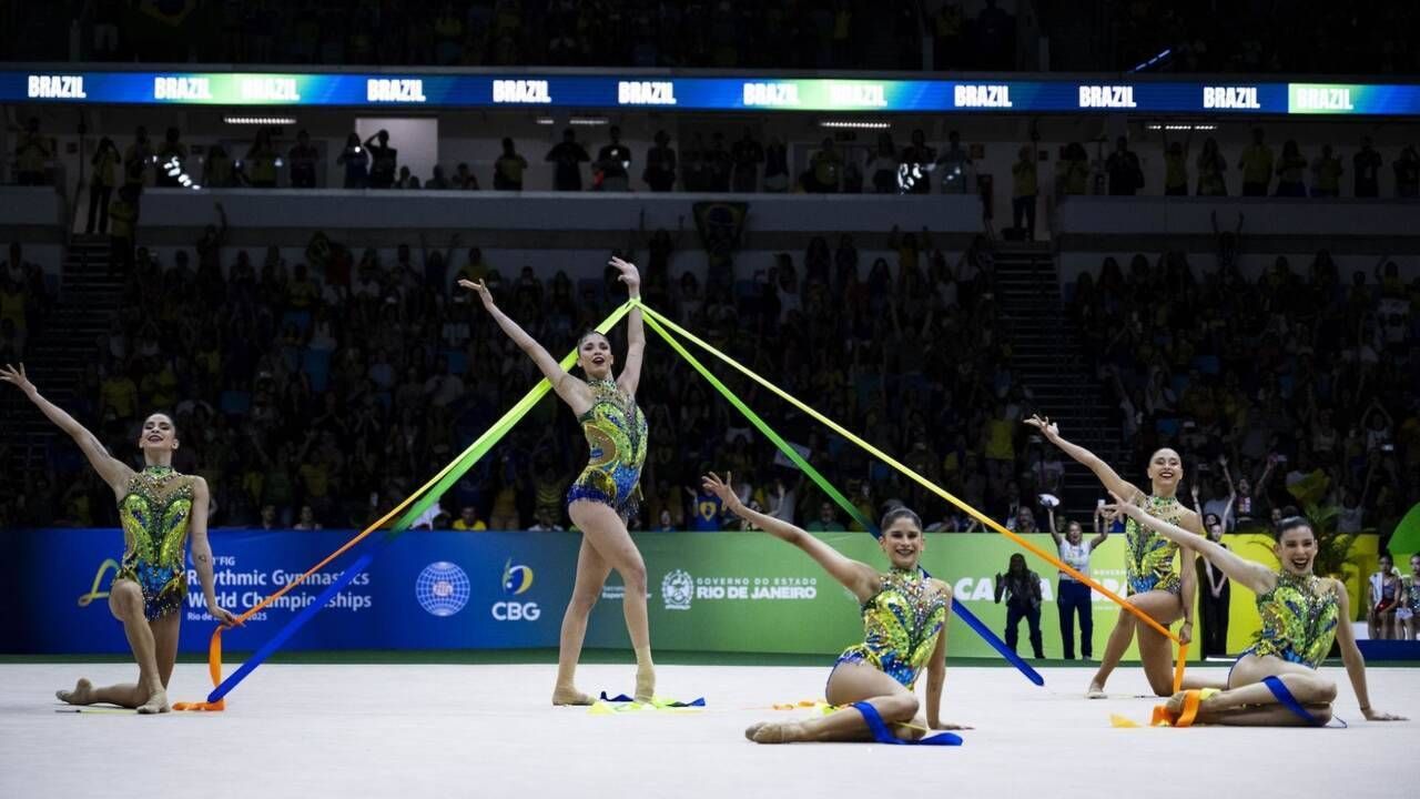 Após prata inédita, brasileiras ficam em 6º na série de 5 fitas no Mundial de Ginástica Rítmica