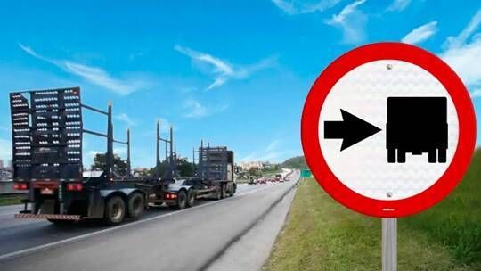 Artur Baird solicita instalação de placas de sinalização em via de intenso tráfego de caminhões