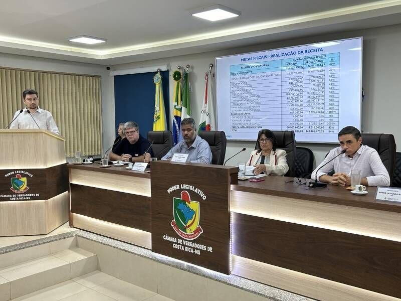 Audiência Pública mostra eficiência de 84,72%, com a arrecadação e despesas alinhadas no 1º semestre