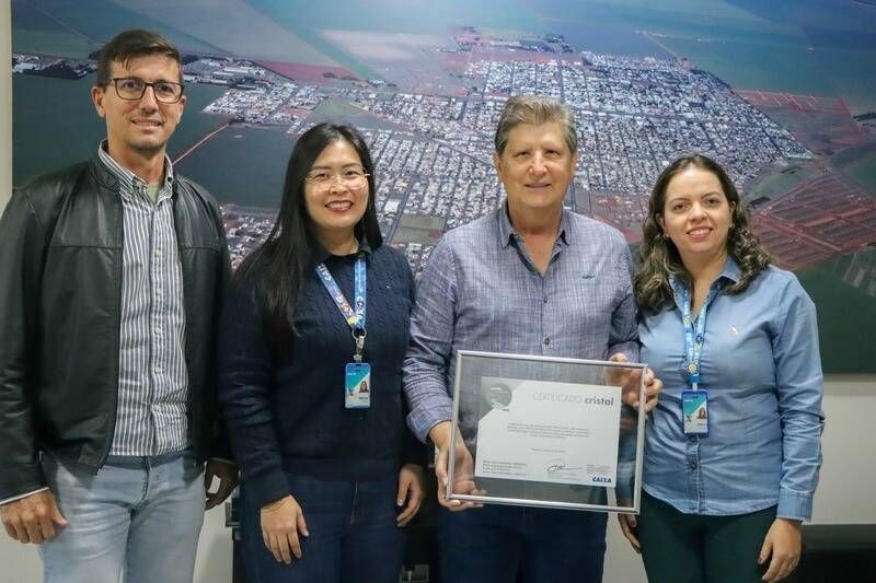 Chapadão do Sul recebe Selo Cristal CAIXA de Gestão Sustentável