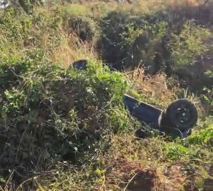 Comerciante morre em capotagem na MS-316, em Paraíso das Águas, MS