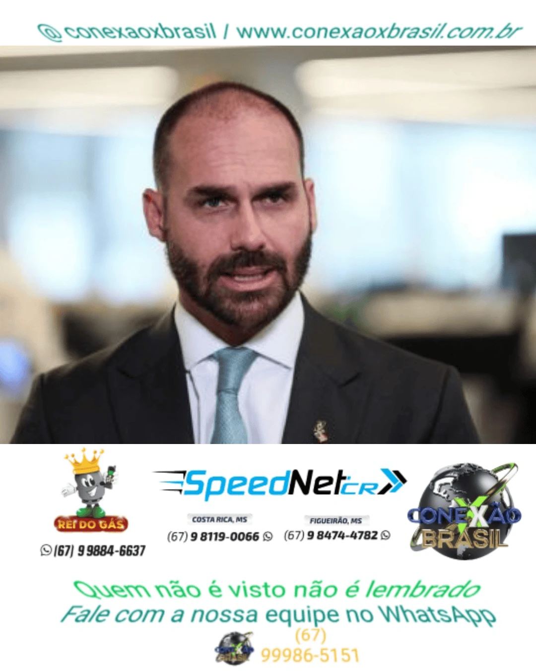 Condenado pelo STF, a 4 anos e 2 meses de prisão, Eduardo diz que qualquer sentença contra ele é 