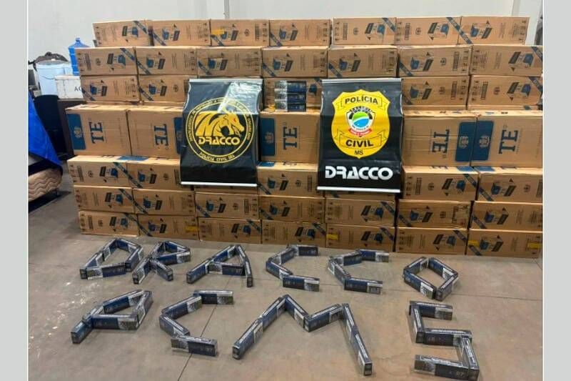 DRACCO localiza depósito de cigarros contrabandeados em Campo Grande