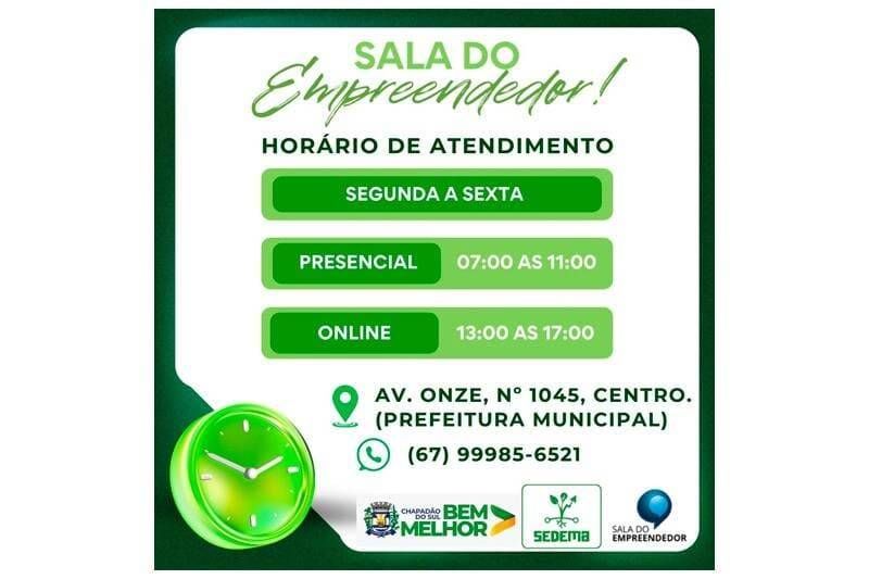 Empreendedorismo em alta: Chapadão do Sul facilita abertura do MEI com atendimento presencial e onli