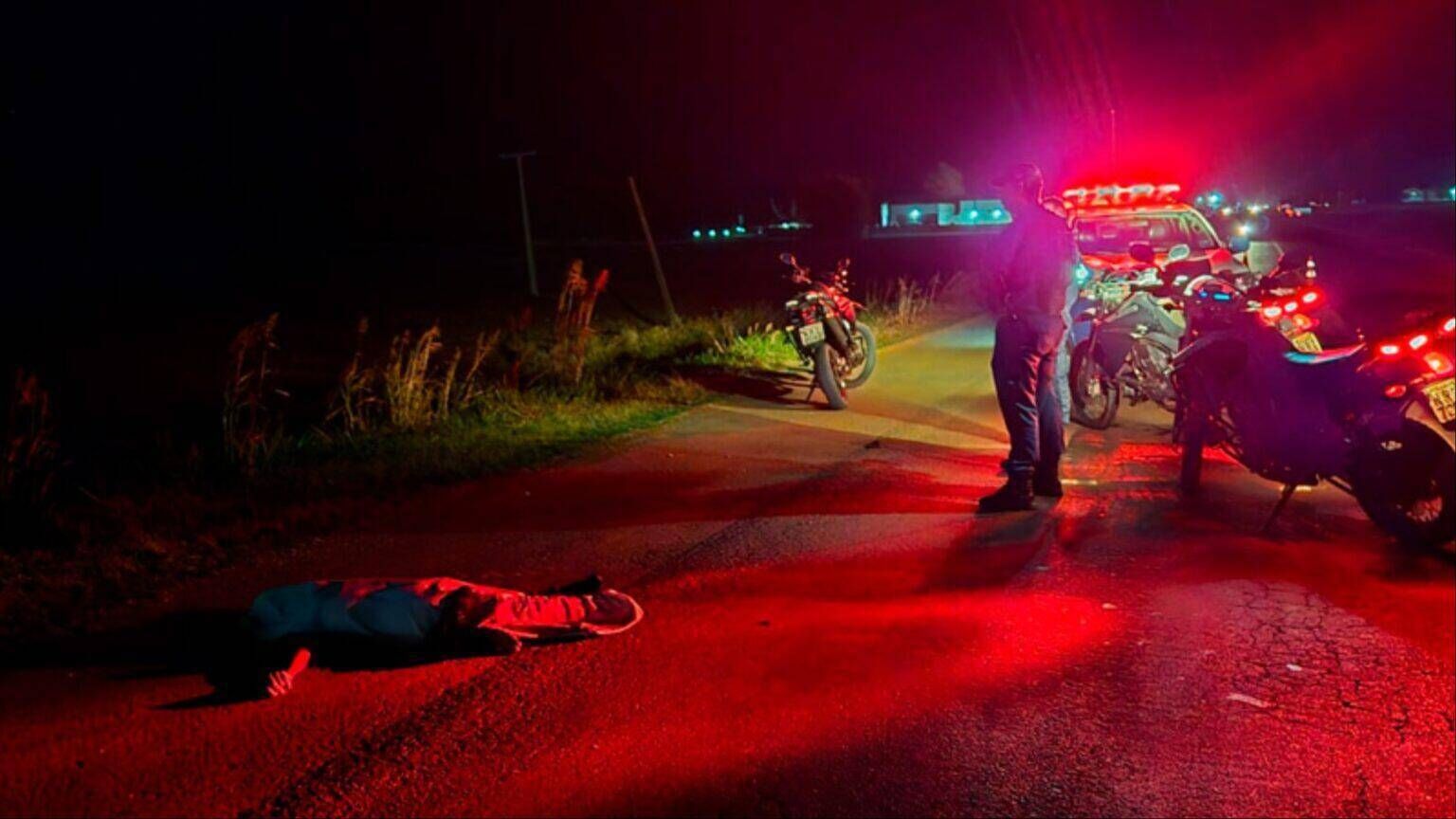 Idoso morre atropelado por ônibus que transportava pacientes em Chapadão do Sul