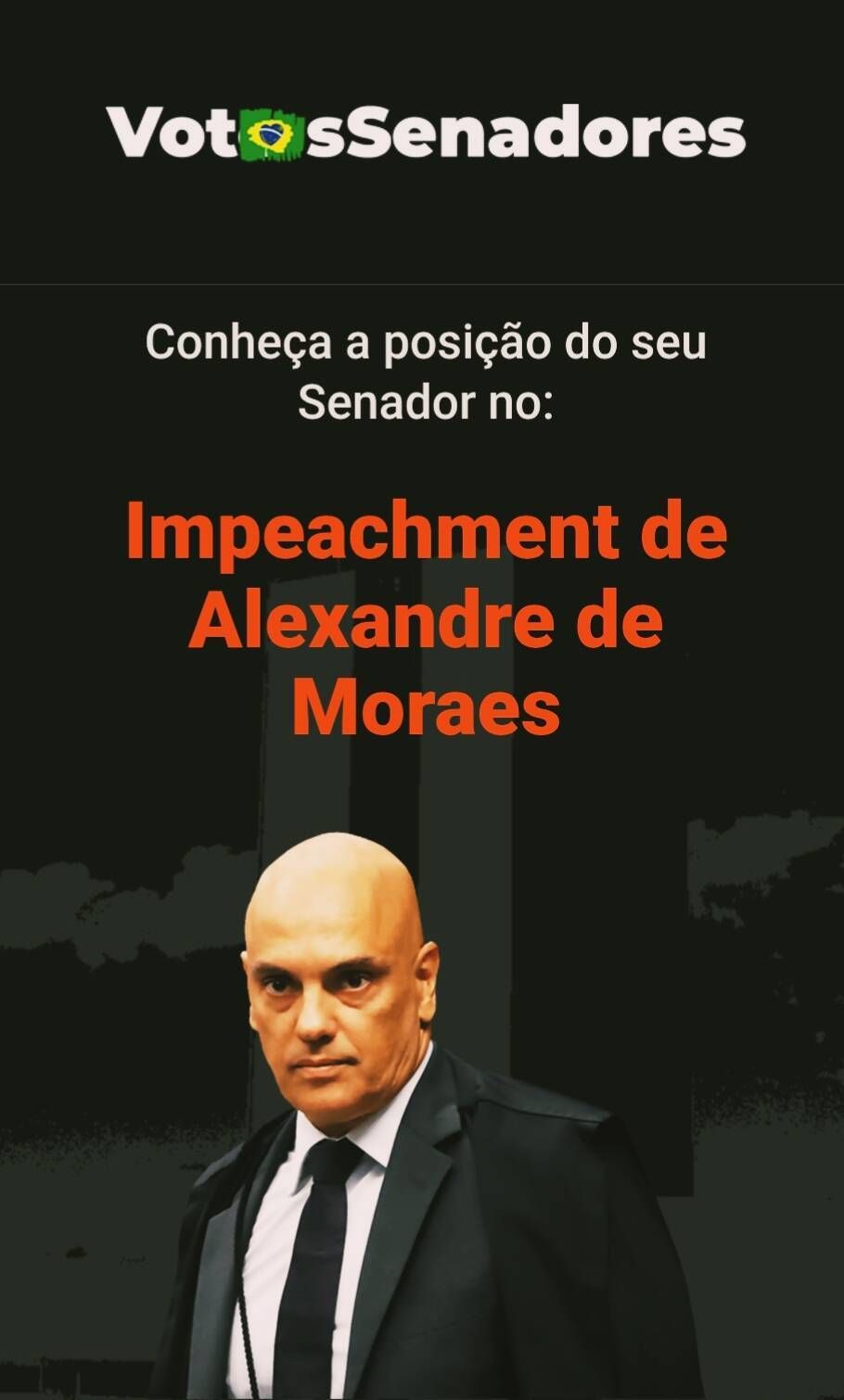 HURGENTE! Leia a lista dos senadores a favor do impeachment do ministro do STF, Alexandre de Moraes.