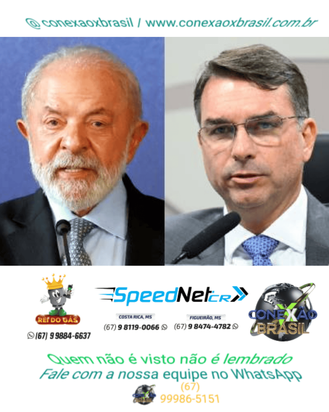Lula e Flávio Bolsonaro devem estar fora da delação de Vorcaro