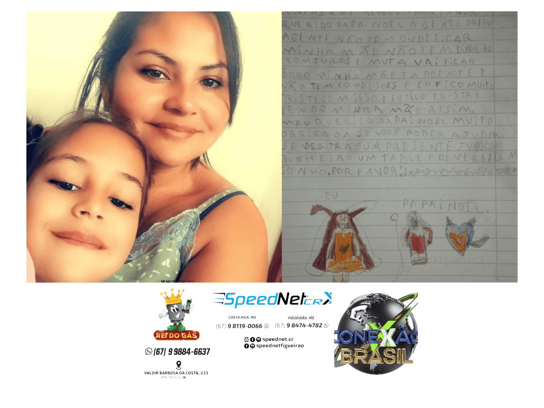 Mãe paga aluguéis após cartinha da filha ao Papai Noel comover Campo Grande: 'renovou minha fé'