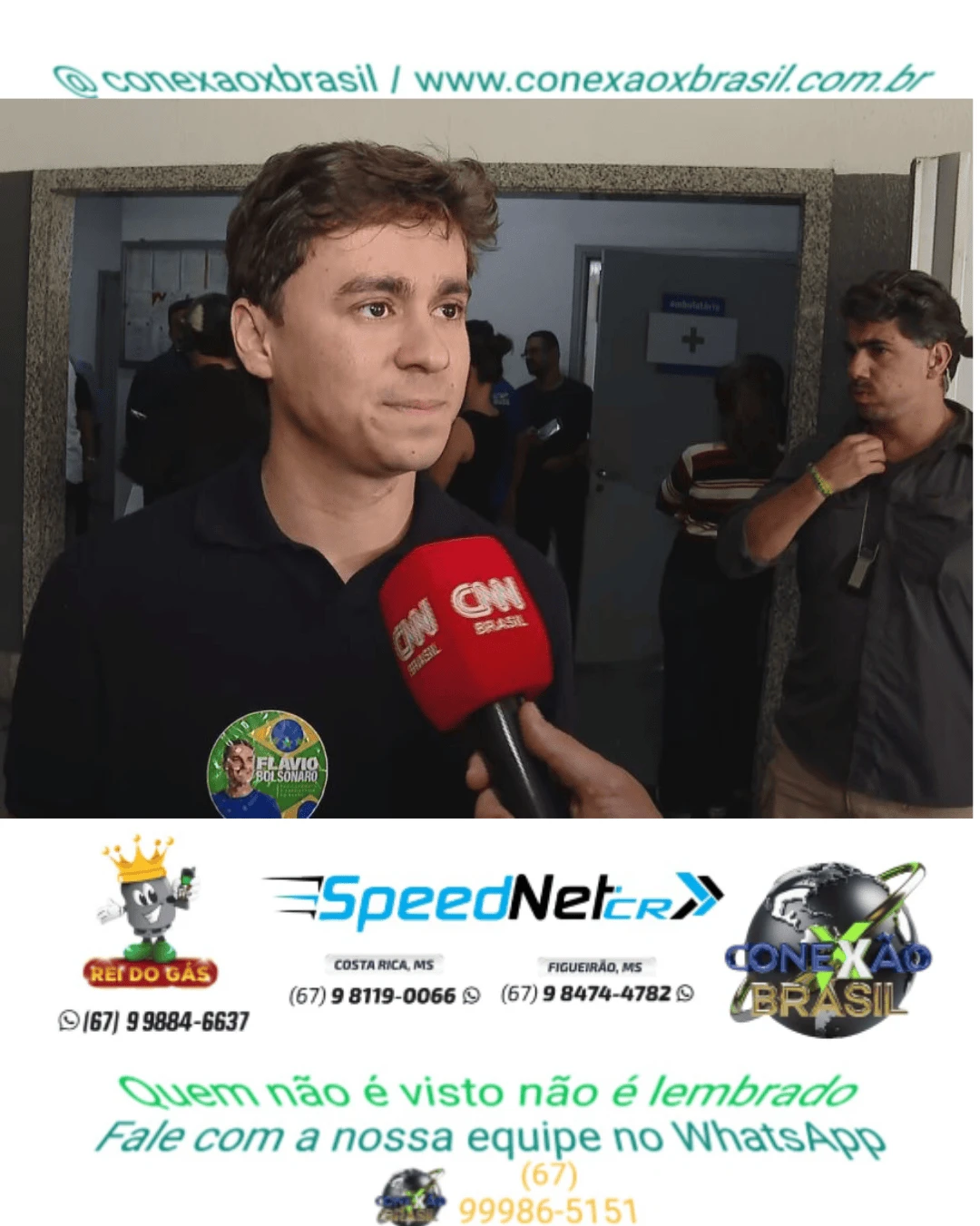 Nikolas diz que pode atuar como conciliador entre Flávio e Michelle