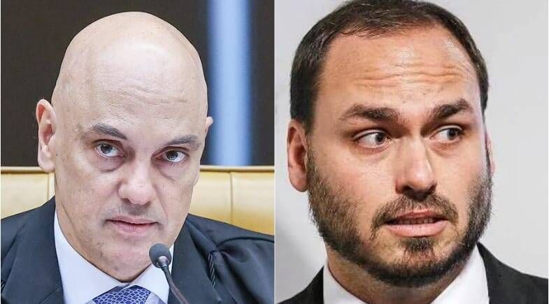 O Ministro Alexandre de Moraes negou o pedido de Carlos Bolsonaro para visitar ex-presidente domingo.