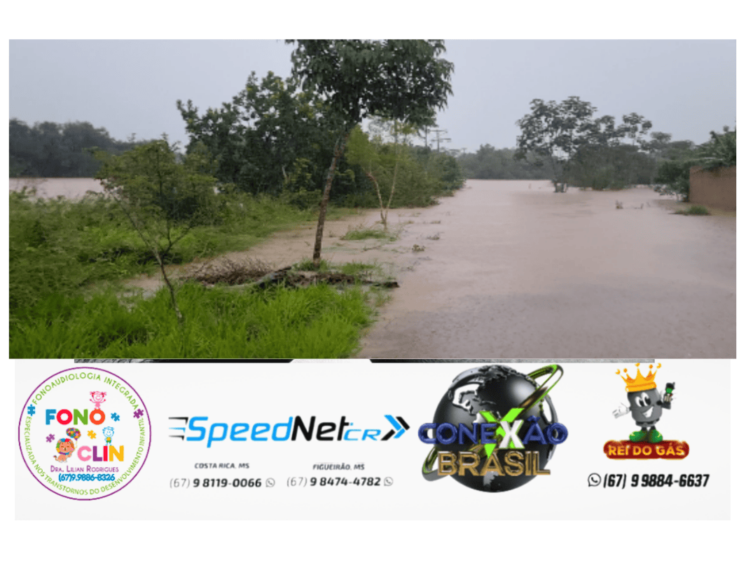 O Rio Sucuriú transbordou, causando uma situação preocupante, e o prefeito delegado Cleverson decretou calamidade pública no município de Costa Rica, MS.(VÍDEO)