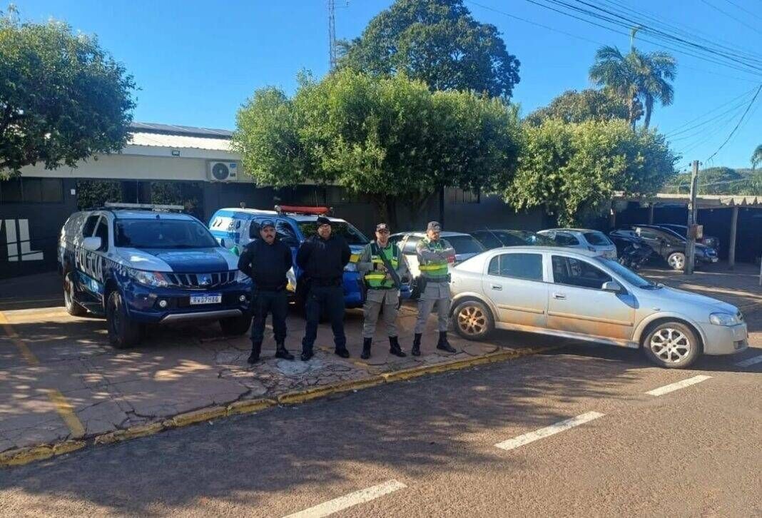 PM de Cassilândia e Polícia Rodoviária de Goiás prendem dois homens por furto de veículo