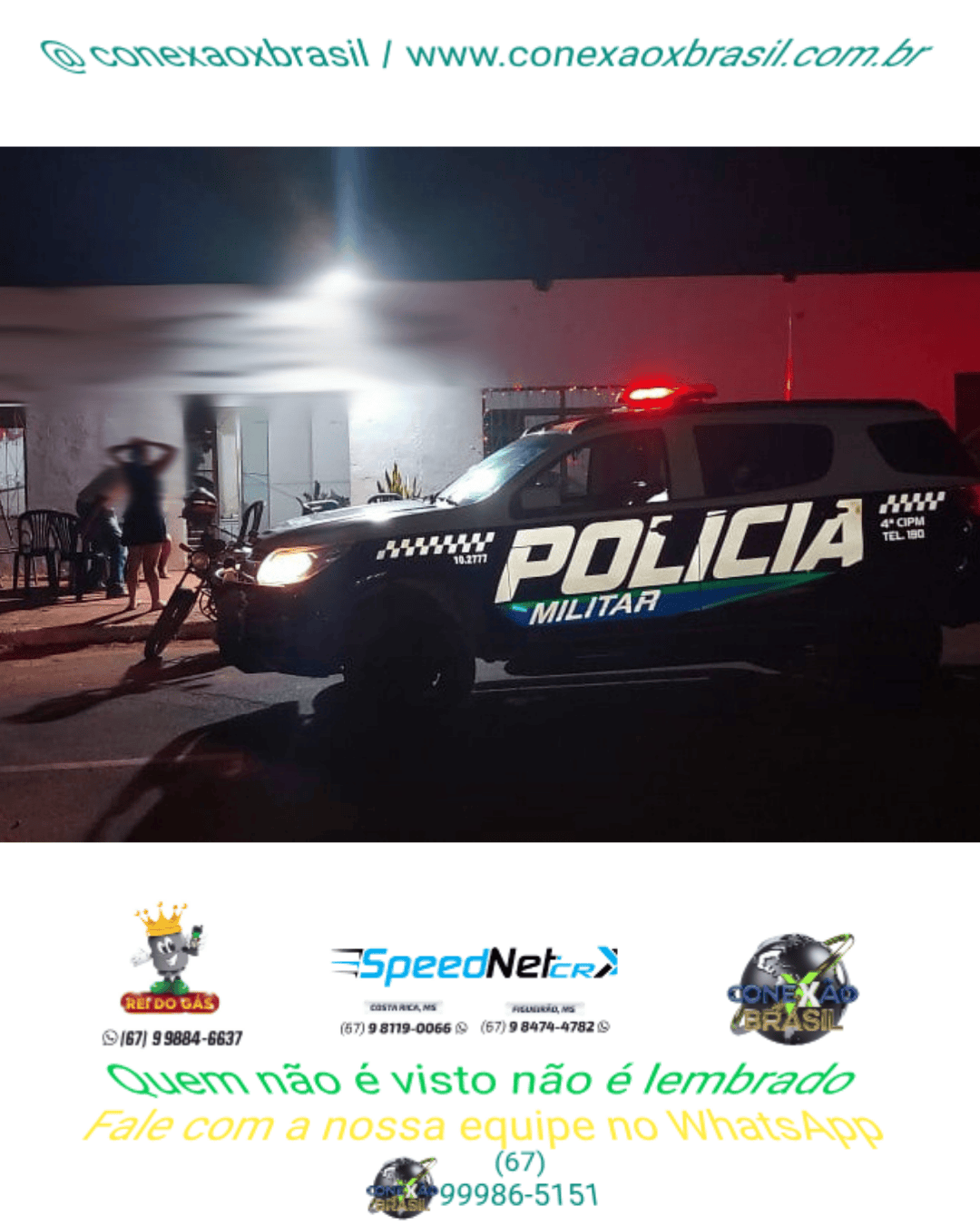 Polícia Militar é acionada após briga e ameaça em Costa Rica, MS