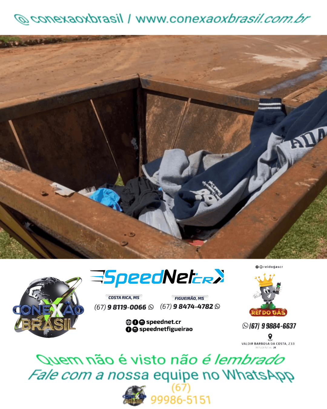 Recém-nascido encontrado em lixeira em MS era menino e estava enrolado em um casaco.