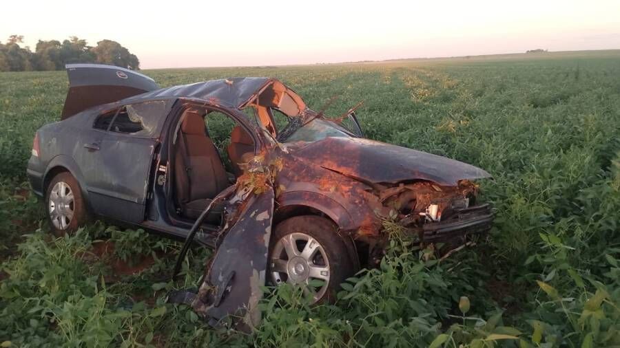 URGENTE| Casal de Paraíso das Águas sofre gravíssimo acidente na rotatória da MS 316