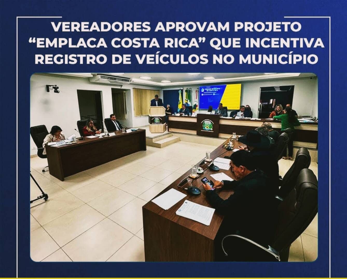 Vereadores aprovam projeto