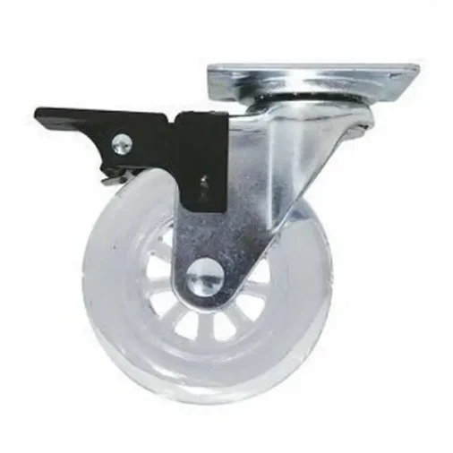 Rodizio 75mm Silicone de Placa - Foto 1