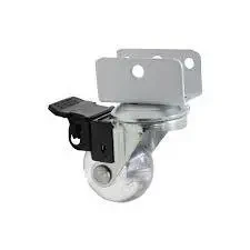 Rodizio Giratório 35mm Chapa U - Silicone - Foto 1