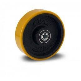 RODA PE - FERRO C/ POLIURETANO E ROLM. DE ESFERA - Foto 1