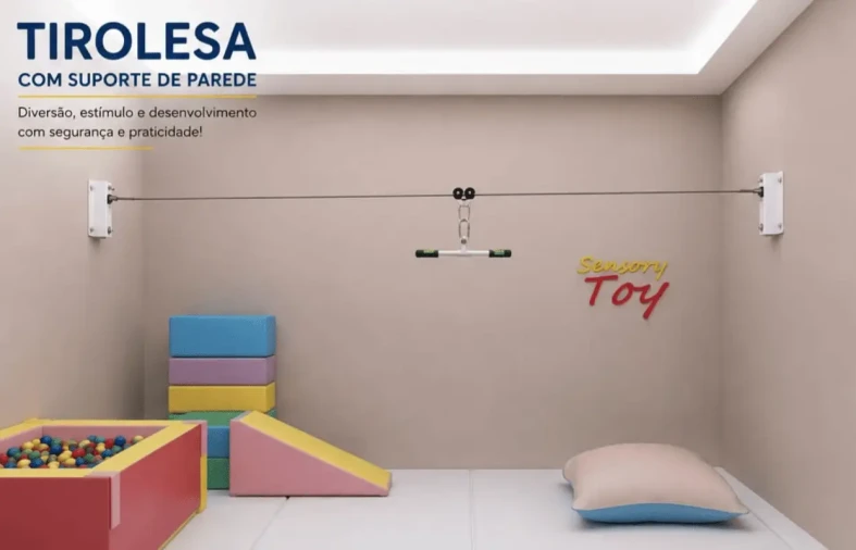 TIROLESA SENSORY ÁTE 10 METROS - Foto 1