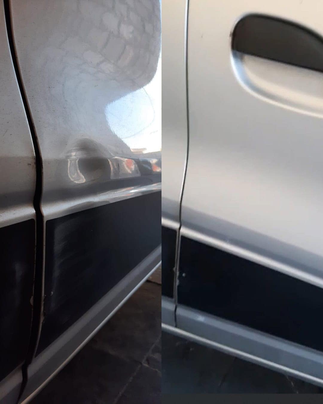 Amassado porta dianteira Kwid