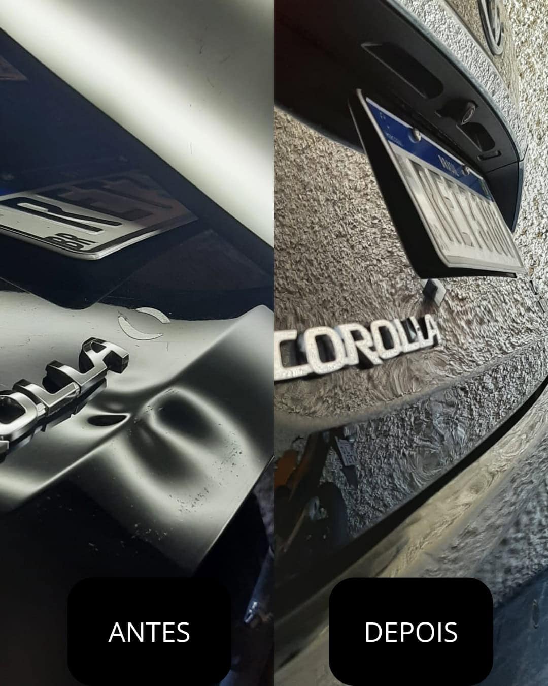 Amassado Tampa traseira Corolla