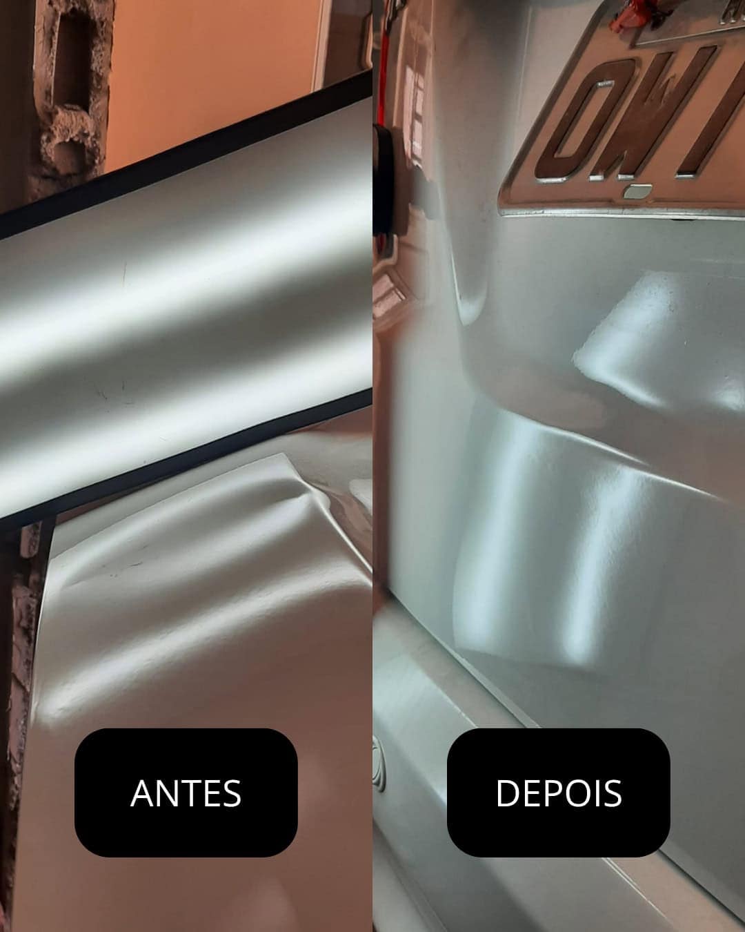 Amassado Tampa Traseira Fit