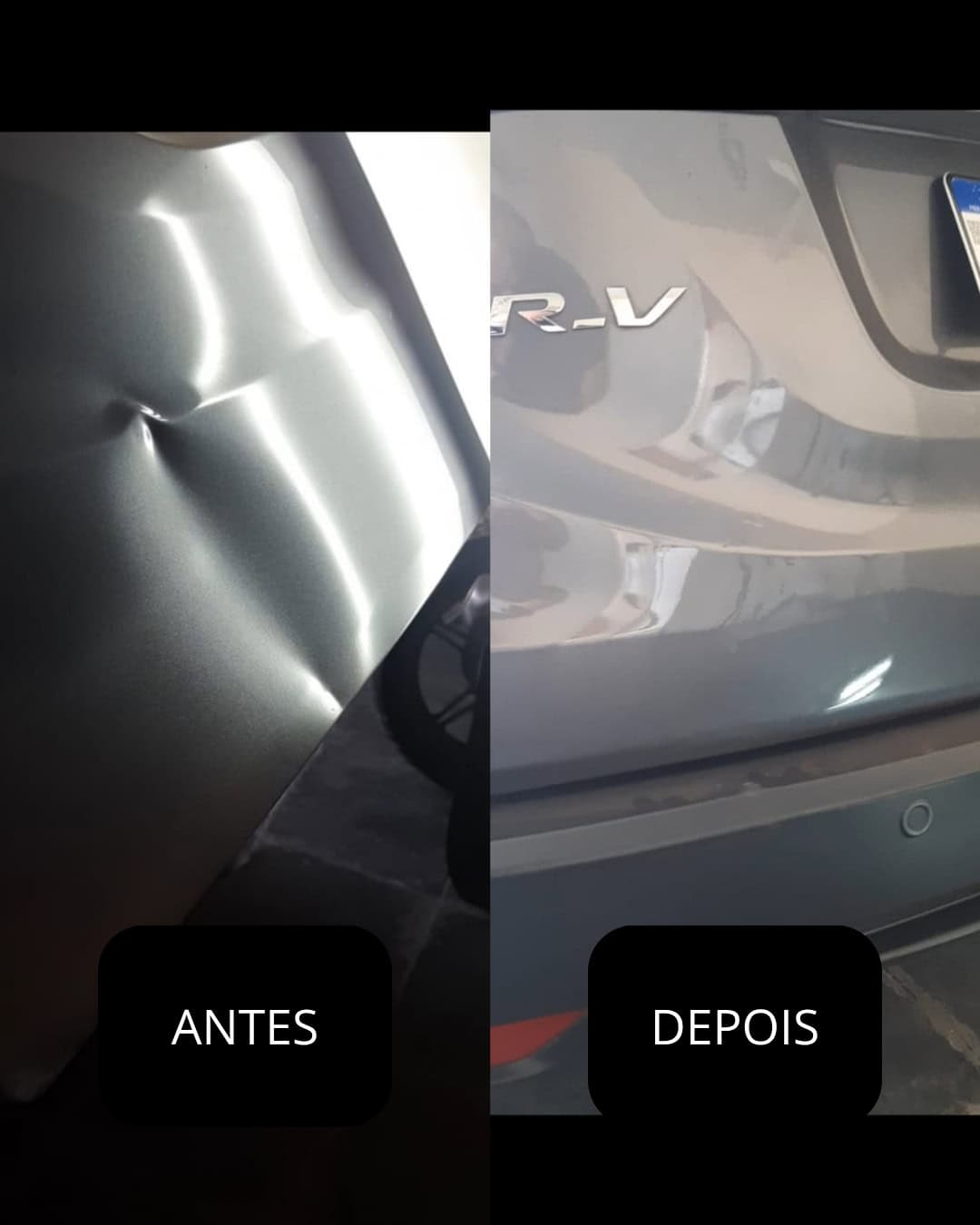 Amassado tampa traseira HRV