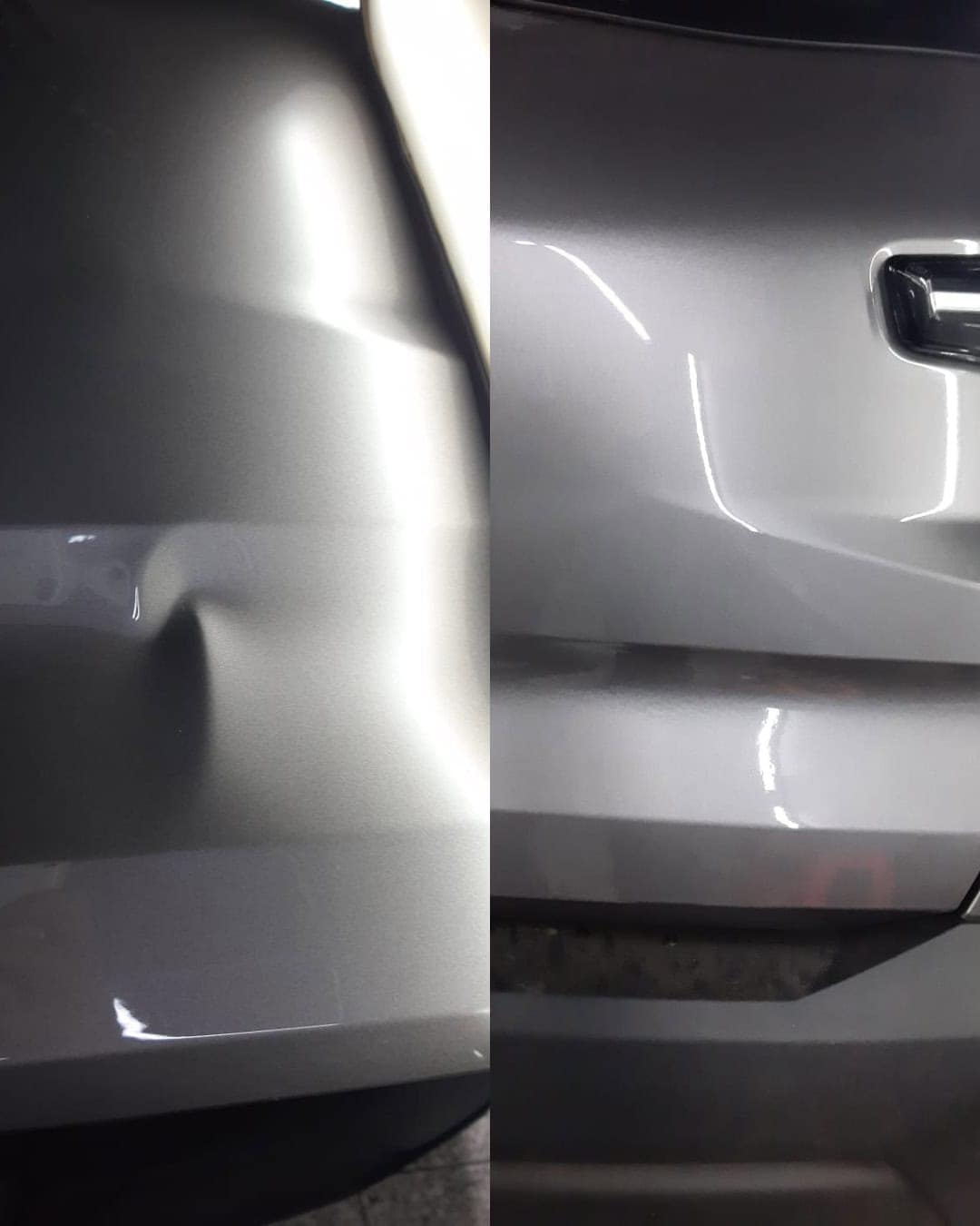 Amassado tampa traseira renault