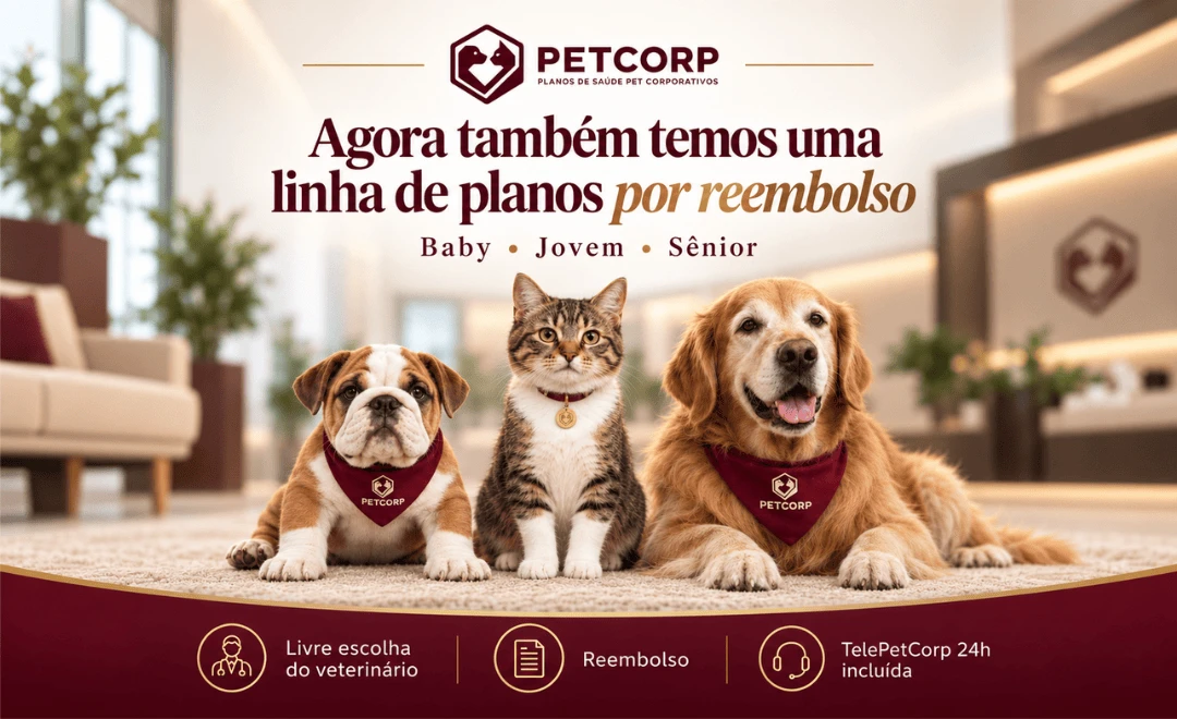 PetCorp agora também tem uma linha de planos por reembolso