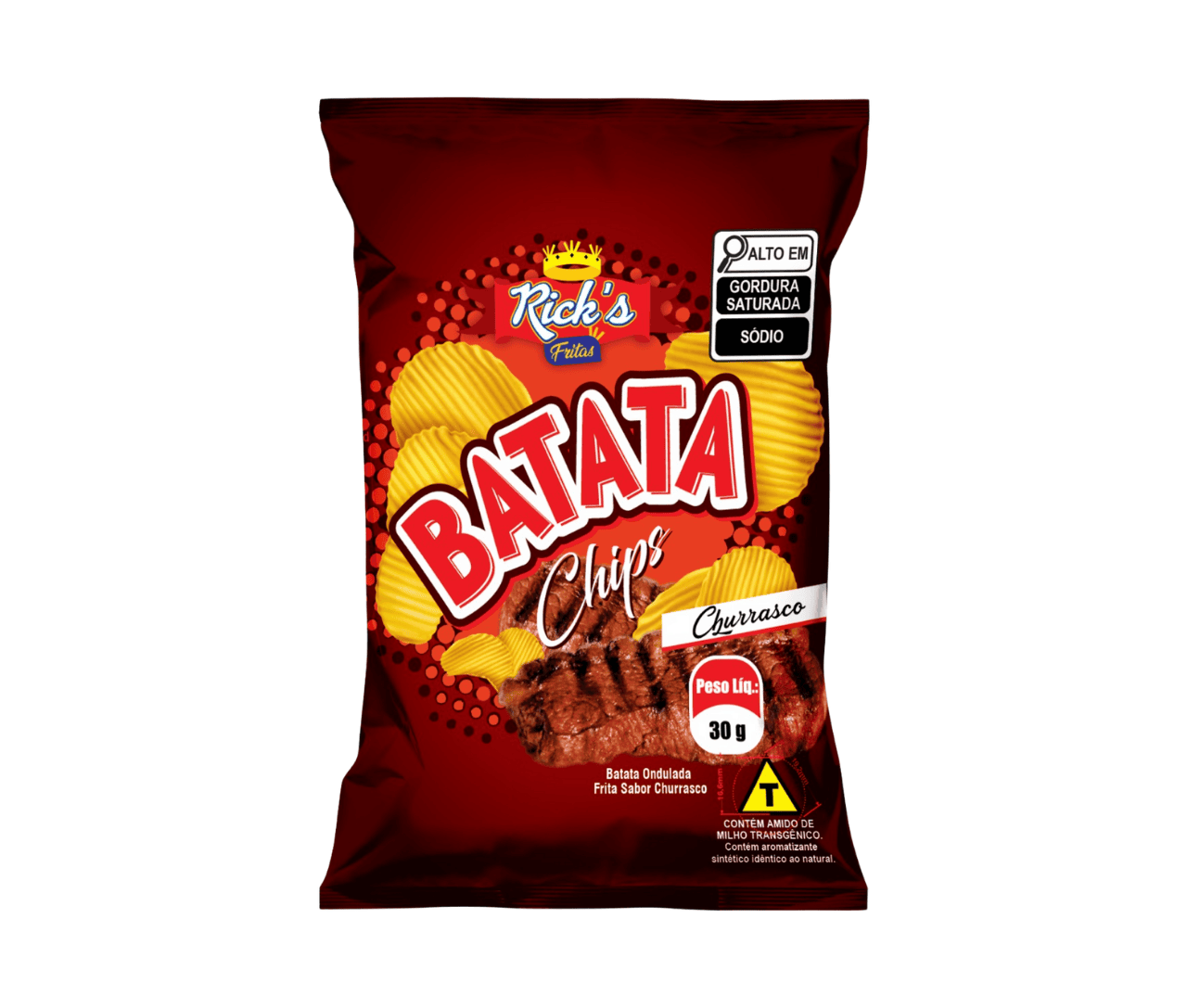 Batata Chips Ondulada 30g - Foto 2