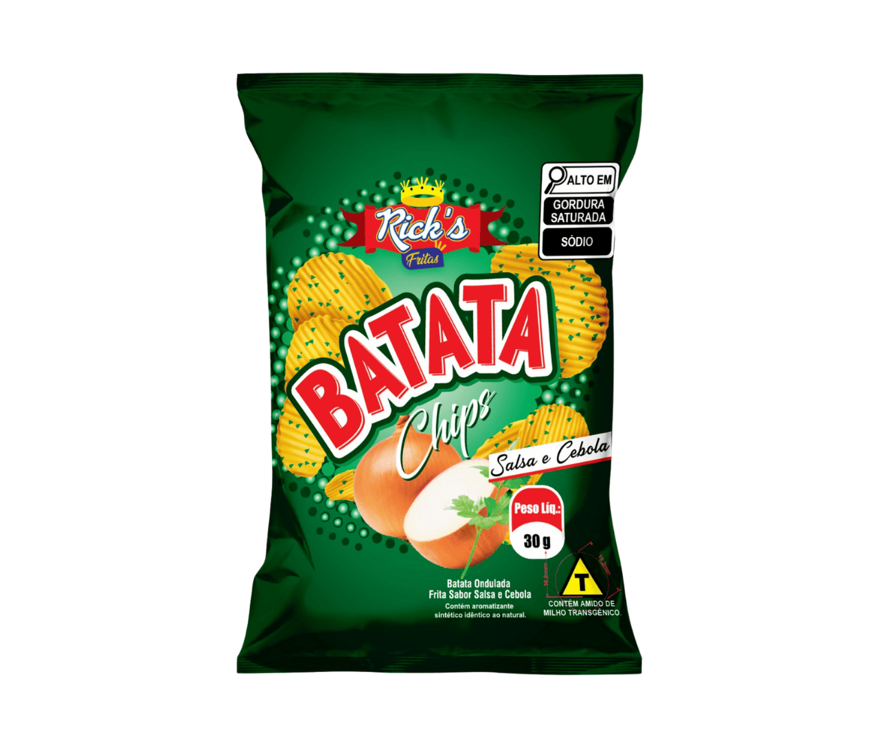 Batata Chips Ondulada 30g - Foto 3