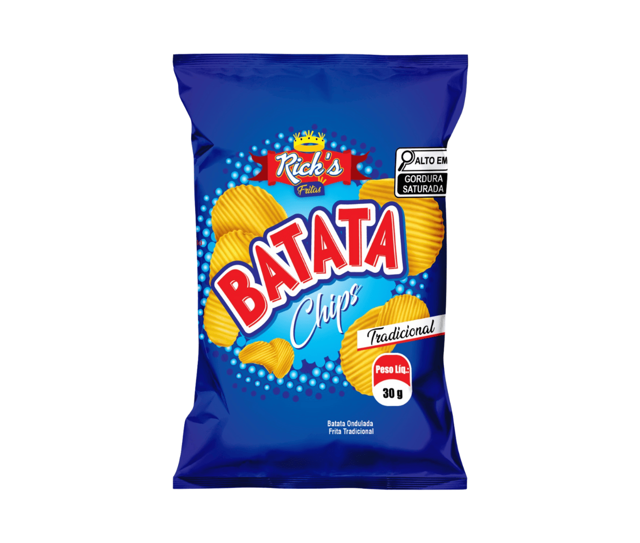 Batata Chips Ondulada 30g - Foto 1
