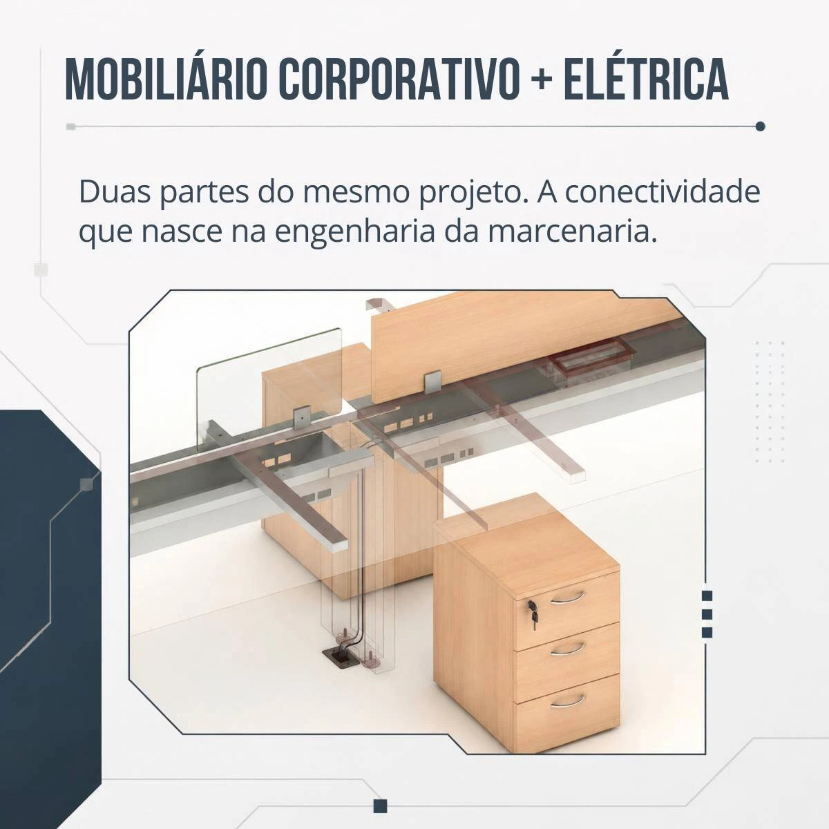 Mobiliário corporativo, elétrica e arquitetura: a importância da compatibilização