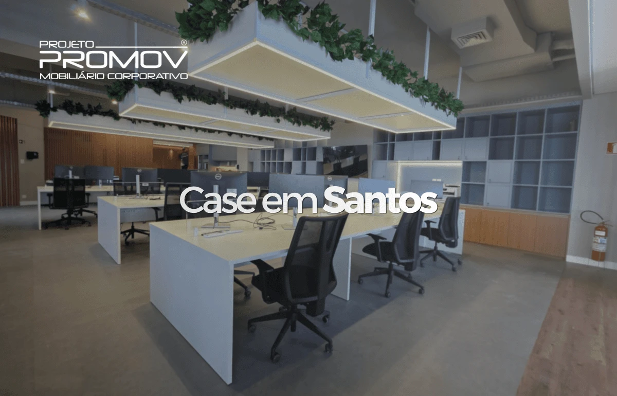 Projeto Promov fornece mobiliário corporativo para empresa em Santos (SP)