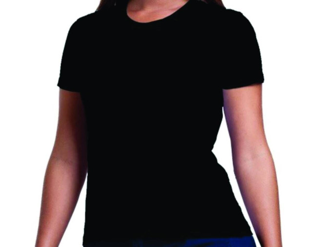 Camiseta Feminina Preta - Foto 1