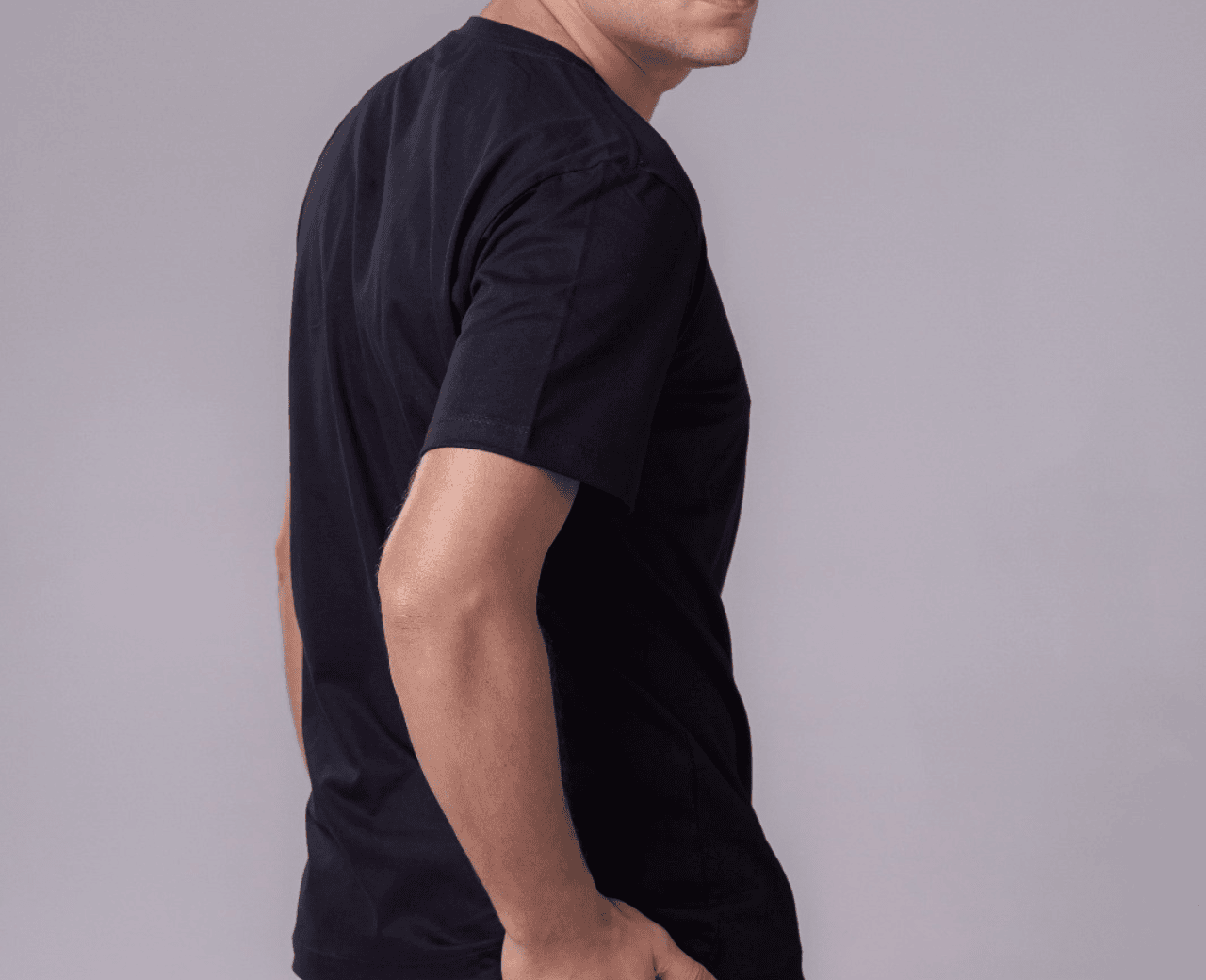 Camiseta Masculina Preta - Foto 1