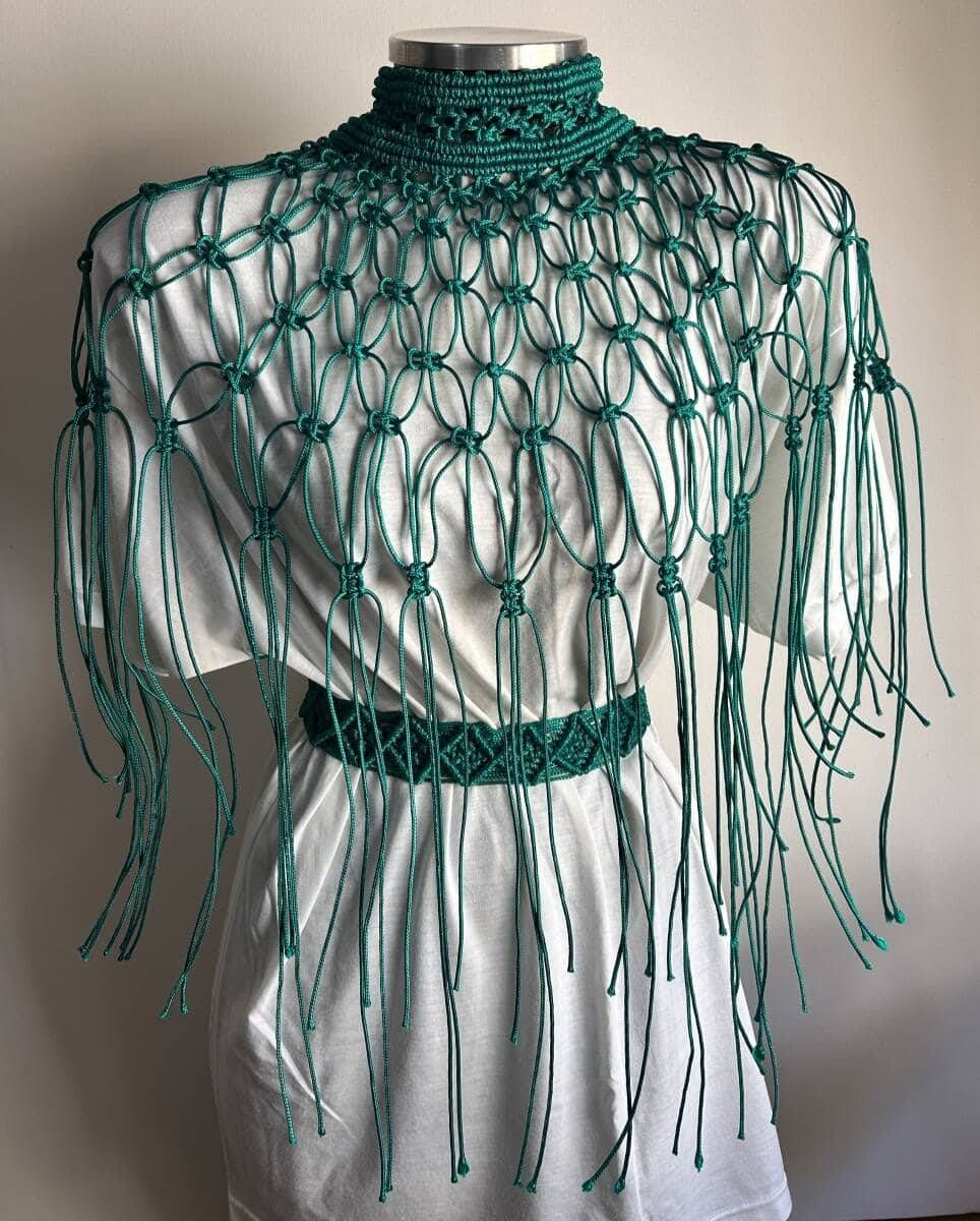 Gola de Macramê - Foto 1