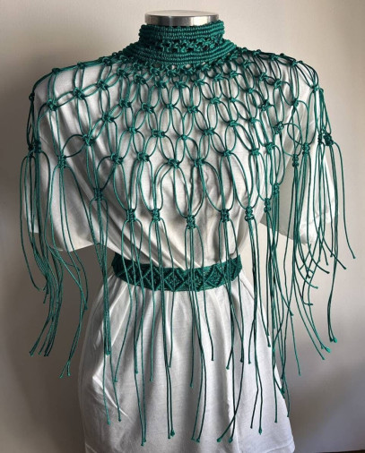 Gola de Macramê - Foto 1