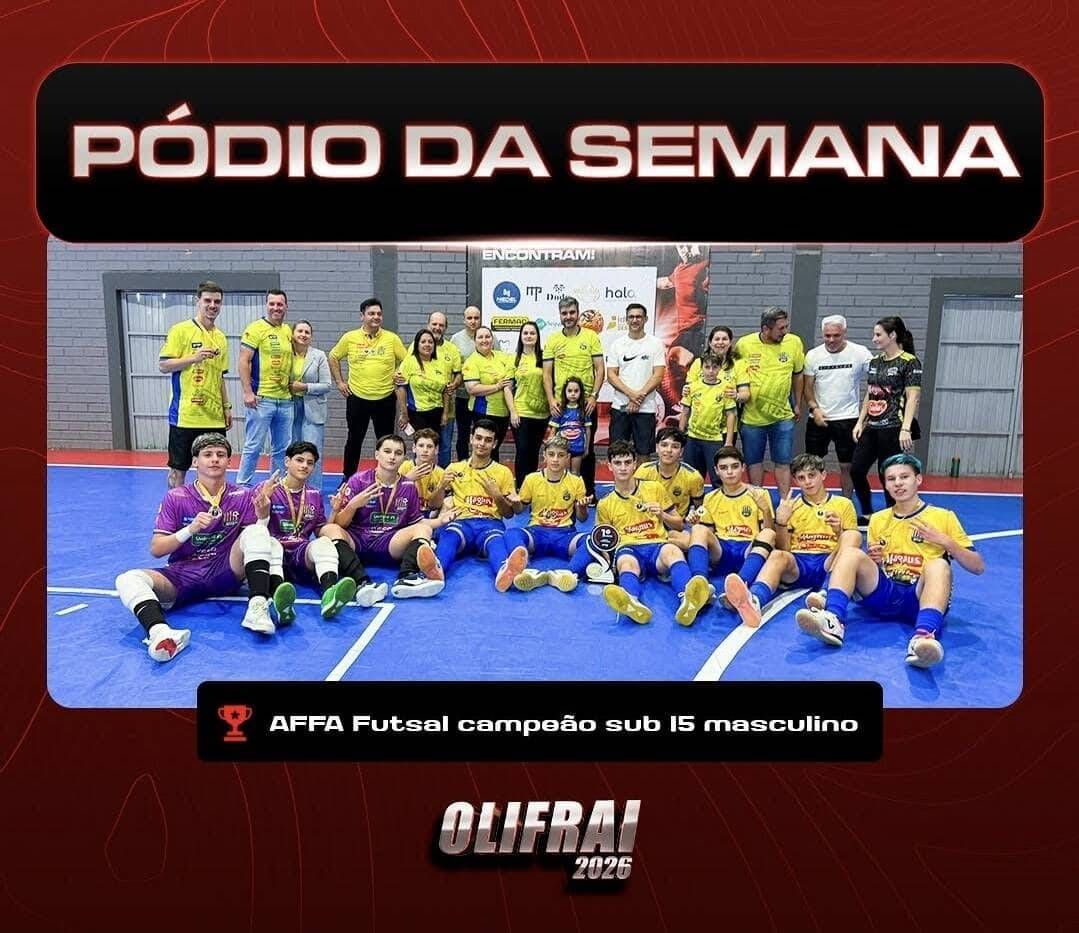 Faisca Futsal Tri Campeão da Olifrai Sub15 e Sub16